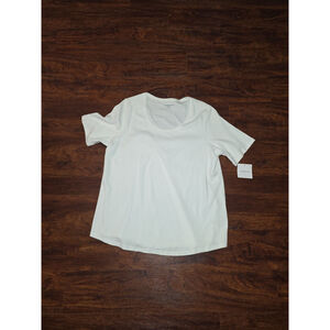 Croft & Barrow white short sleeve shirt NWT 2X